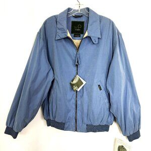 Weatherproof Lightweight Microfiber Full Zip Bomber Jacket Size L - NWT